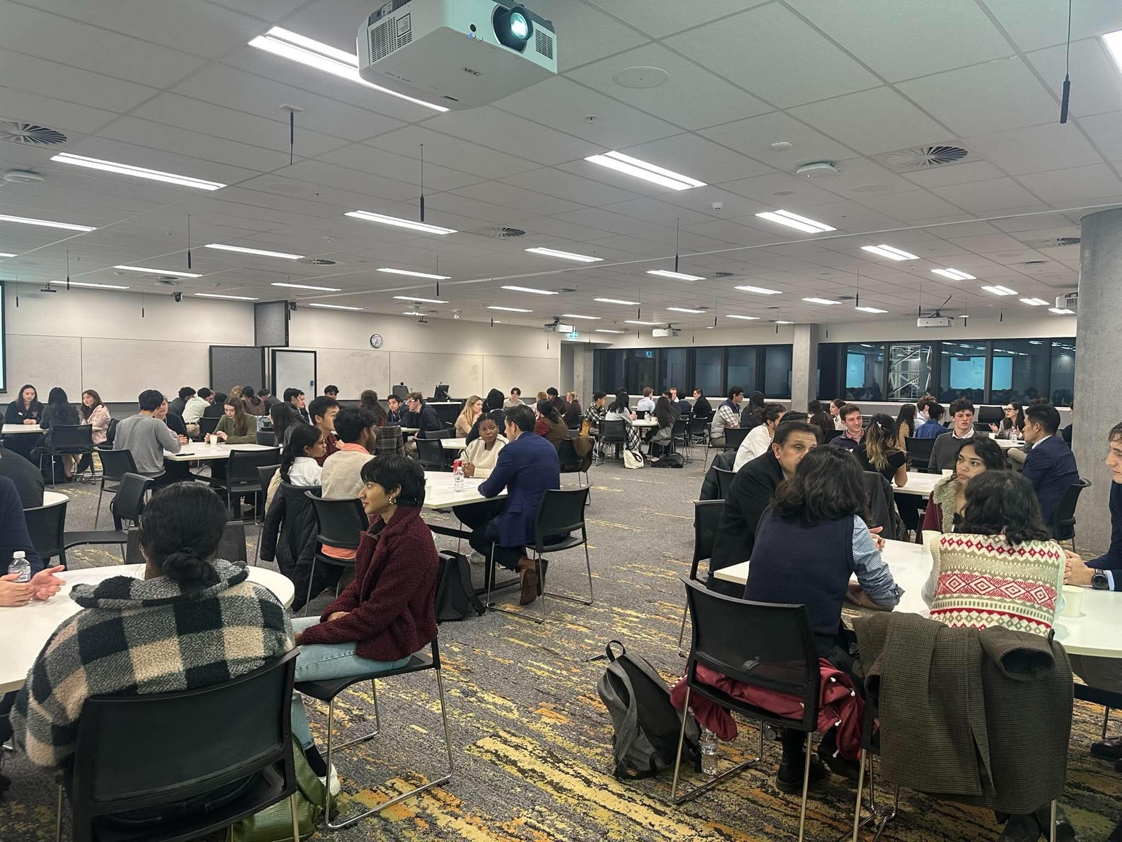 Students and surgeons at the Surgical Mixer Night